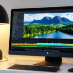 Computer op een tafel