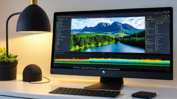 Computer op een tafel