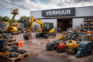 Verhuur van bouwmachines